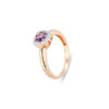 Anello Oro Rosa Diamanti Ametista Pontevecchio Collezione Iris