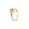 Anello Oro Giallo Diamanti Citrino Pontevecchio Collezione Iris