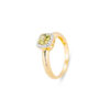 Anello Oro Giallo Diamanti Peridoto Pontevecchio Collezione Iris