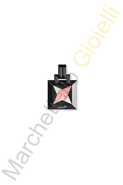 Ciondolo Ceramica Oro Rosa Diamanti Barakà