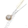 Collana Oro Bianco Rosa Diamanti Pontevecchio Gioielli Collezione Artemide