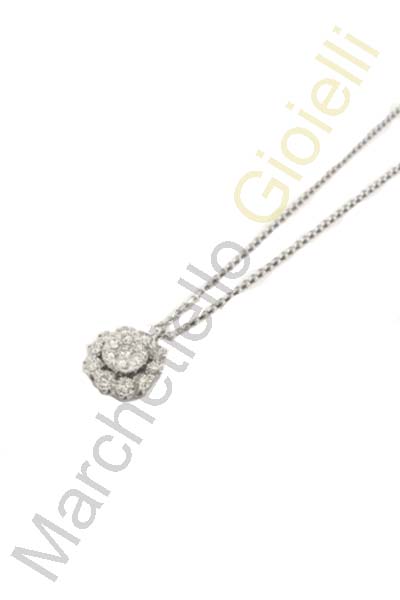 Collana Oro Bianco Diamanti Pontevecchio Gioielli Collezione Artemide