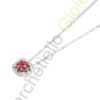 Collana Oro Bianco Diamanti Rubini Pontevecchio Gioielli Collezione Artemide