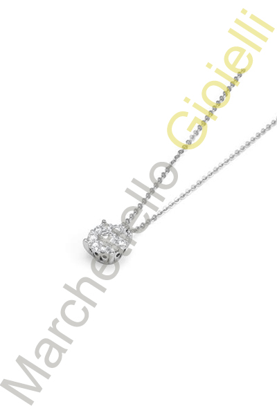 Collana Oro Bianco Diamanti Pontevecchio Gioielli Collezione Artemide