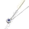 Collana Oro Bianco Diamanti Zaffiro Pontevecchio Gioielli Collezione Artemide