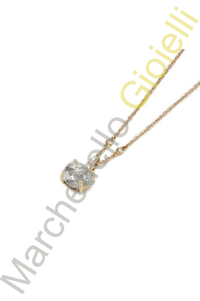Collana Oro Rosa Diamanti Quarzo Pontevecchio Gioielli Collezione Iris