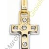 Croce Oro Bianco Giallo Diamanti Barakà