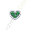 Charm Oro Bianco Smeraldi Elements Collezione Battiti