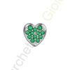 Charm Oro Bianco Smeraldi Elements Collezione Battiti