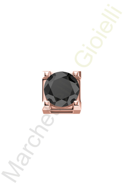 Charm Oro Rosa Diamante Nero Elements Collezione Mille Luci
