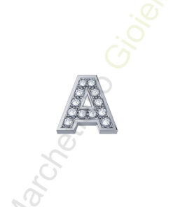 Charm Oro Bianco Diamanti Elements Collezione Messaggi