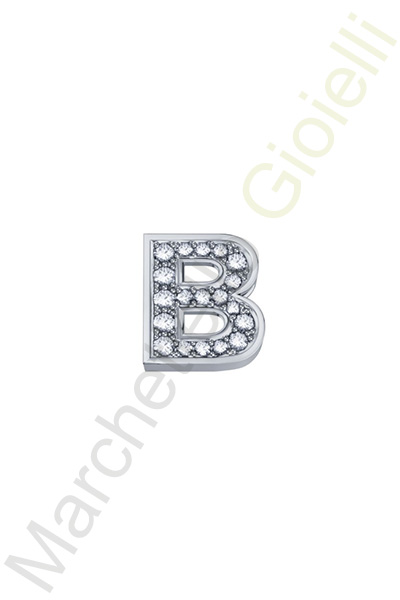 Charm Oro Bianco Diamanti Elements Collezione Messaggi