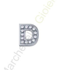 Charm Oro Bianco Diamanti Elements Collezione Messaggi