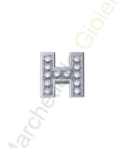 Charm Oro Bianco Diamanti Elements Collezione Messaggi