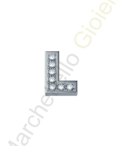Charm Oro Bianco Diamanti Elements Collezione Messaggi