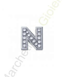Charm Oro Bianco Diamanti Elements Collezione Messaggi