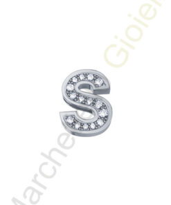Charm Oro Bianco Diamanti Elements Collezione Messaggi