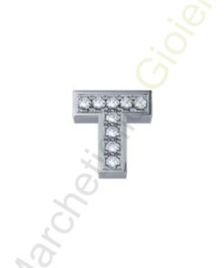 Charm Oro Bianco Diamanti Elements Collezione Messaggi