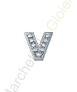 Charm Oro Bianco Diamanti Elements Collezione Messaggi