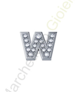 Charm Oro Bianco Diamanti Elements Collezione Messaggi