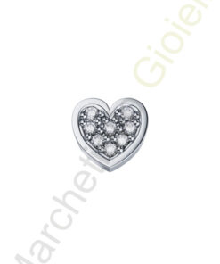 Charm Oro Bianco Diamanti Elements Collezione Battiti
