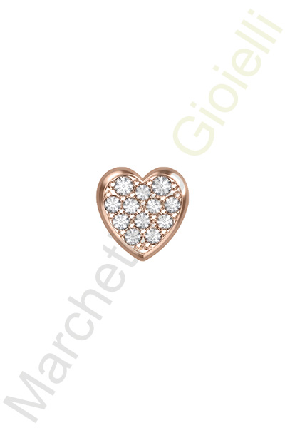 Charm Oro Rosa Diamanti Elements Collezione Battiti