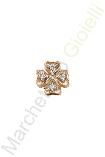 Charm Oro Rosa Diamanti Elements Collezione Amuleti