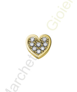 Charm Oro Giallo Diamante Nero Elements Collezione Battiti