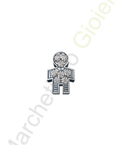 Charm Oro Bianco Diamanti Elements Collezione Per Sempre