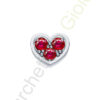 Charm Oro Bianco Rubini Elements Collezione Battiti