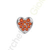 Charm Oro Bianco Rubini Elements Collezione Battiti