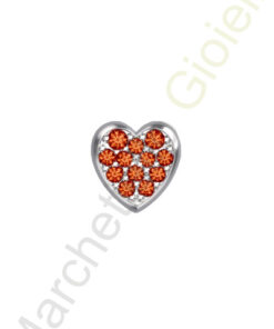 Charm Oro Bianco Rubini Elements Collezione Battiti