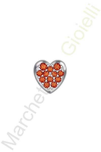 Charm Oro Bianco Rubini Elements Collezione Battiti