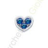 Charm Oro Bianco Zaffiri Elements Collezione Battiti