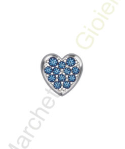 Charm Oro Bianco Zaffiri Elements Collezione Battiti