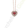 Collana Oro Bianco Diamanti Rubino Donna Oro Collezione Vanto
