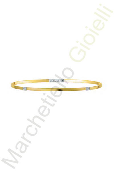 Bracciale Argento Giallo Elements