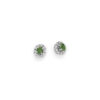Orecchini Oro Bianco Diamanti Smeraldi Luce Collezione Iride