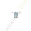 Collana Oro Bianco Diamanti Acquamarina Luce Collezione Gocce