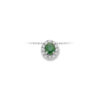 Collana Oro Bianco Diamanti Smeraldo Luce Collezione Armonie