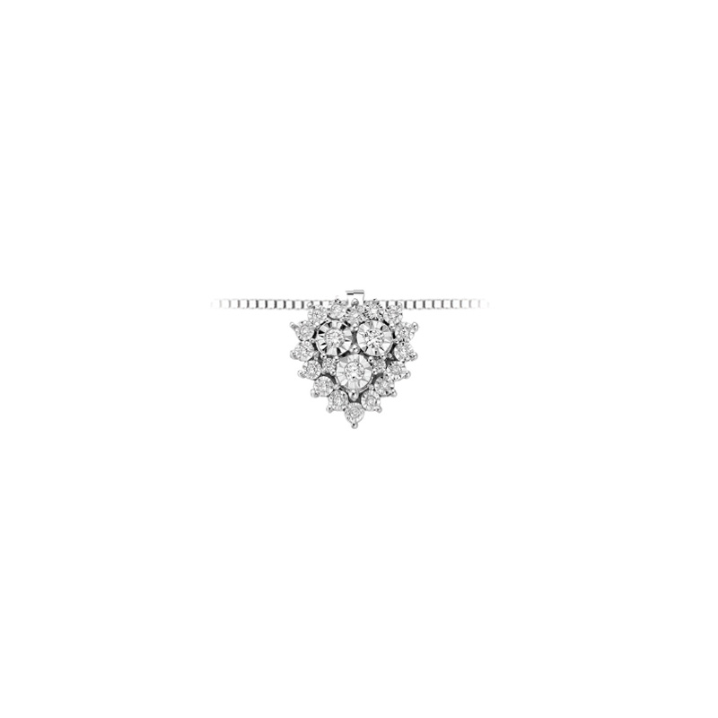 Collana Oro Bianco Diamanti Luce Collezione Armonie