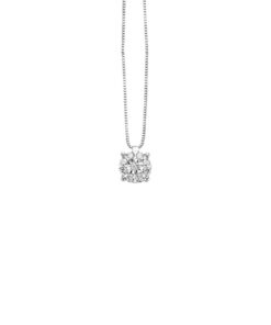 Collana Oro Bianco Diamanti Luce Collezione Vivace