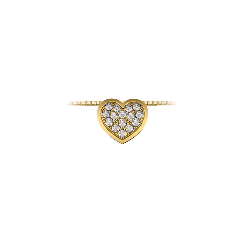 Collana Oro Giallo Diamanti Luce Collezione Segni