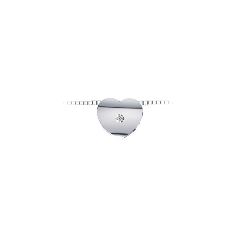 Collana Oro Bianco Diamanti Luce Collezione Segni