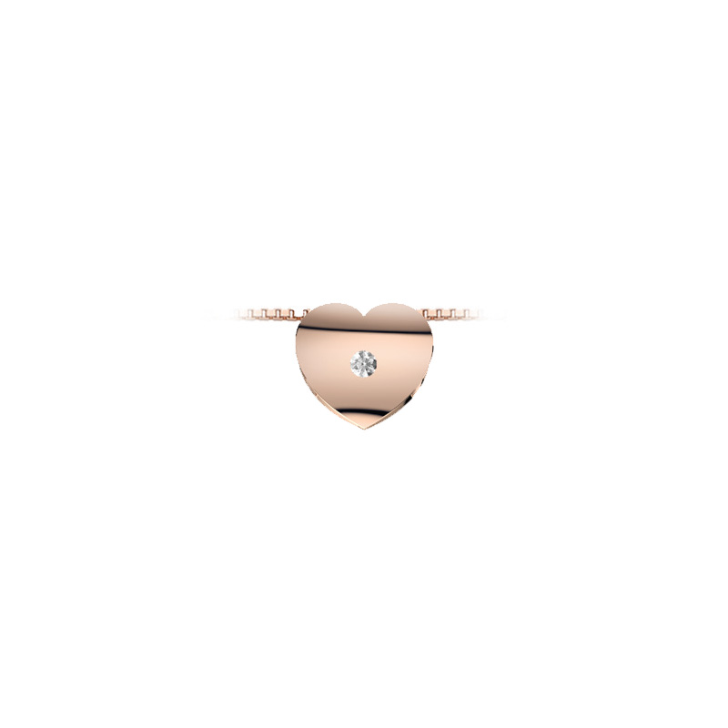 Collana Oro Rosa Diamanti Luce Collezione Segni