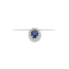 Collana Oro Bianco Diamanti Zaffiro Luce Collezione Iride
