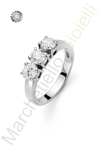 Trilogy Oro Bianco Diamanti Donna Oro Collezione Iris