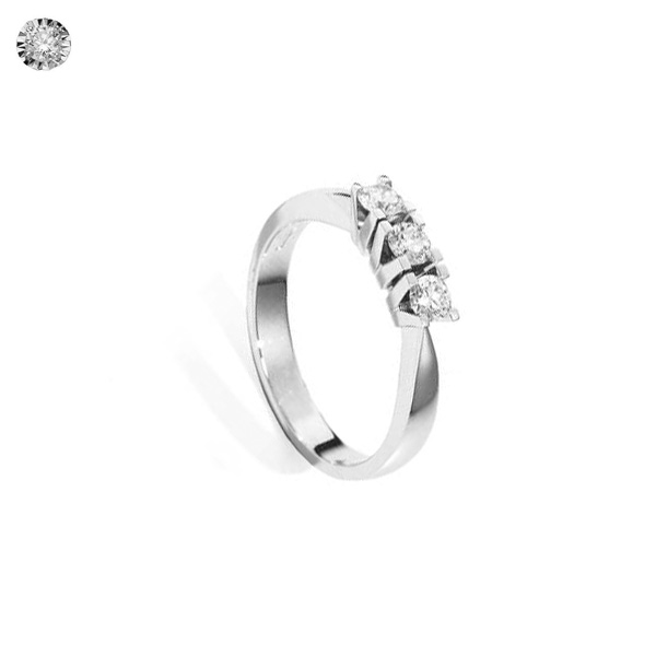 Trilogy Oro Bianco Diamanti Donna Oro Collezione Iris