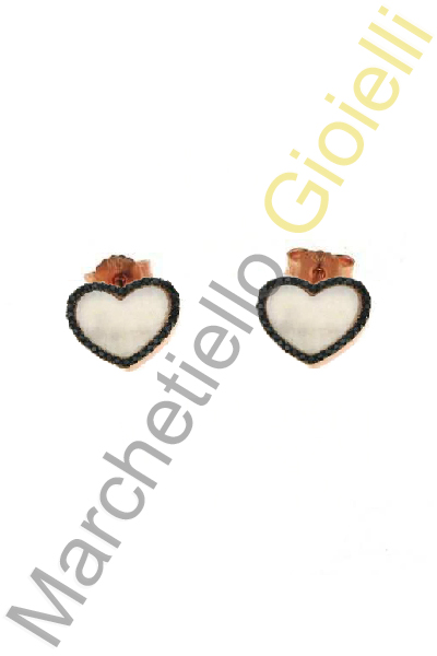 Orecchini Argento Rosa Madreperla Marcello Pane