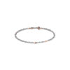 Bracciale Oro Bianco Rosa Diamanti Zancan Collezione Insigna
